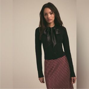 Favorite Daughter The Take A Bow Cardigan in Black
